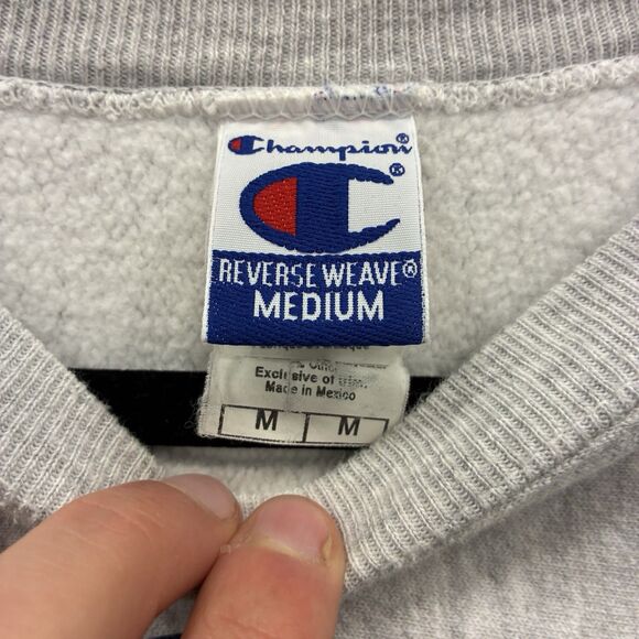 Vintage Franciscan University Sweatshirt Mens M Gray Champion Reverse Weave - Picture 4 of 6